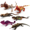 Realistic Squishy Lizard Toys - Fake Stretchy Rubber Reptiles for