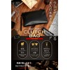PARISTONE Clutch Bag, Lamb Leather, Genuine Leather, Black, Second Bag,