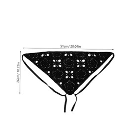 FRCOLOR 2Pcs Women Bandana Headband Hair Scarf Stylish Knitted Hair Accessories Comfortable and Versatile for Everyday Wear and Fashionable Looks