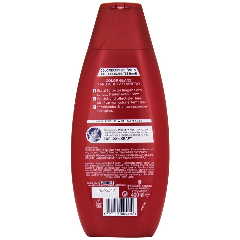 Schwarzkopf Schauma Colour Shine Shampoo 400 ml Pack of 2