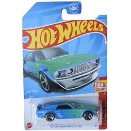 Hot Wheels '69 Ford Mustang Boss 302, Then and Now 10/10 [Blue/Green] 244/250