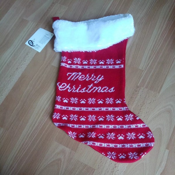 Time for Joy Merry Christmas Stocking for Pet Dog Cat