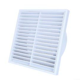 Wall Duct Ventilation Grille Plastic Grille Air Outlet Extractor Hood Indoor Outdoor Fresh Air Outlet (100mm)
