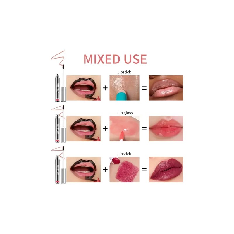 Delineador De Labios Tattoo Peel-off Brillo Labial Mate 4pcs