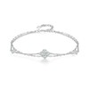 PHNIBIRD Clover Bracelet 925 Sterling Silver Dainty Love Friendship Birthstone