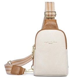 Haytijoe Small Crossbody Sling Bag for Women Travel Purses Anti Theft Cross Body Bag for Woman Fanny Packs（Apricot Brown Anti Theft）