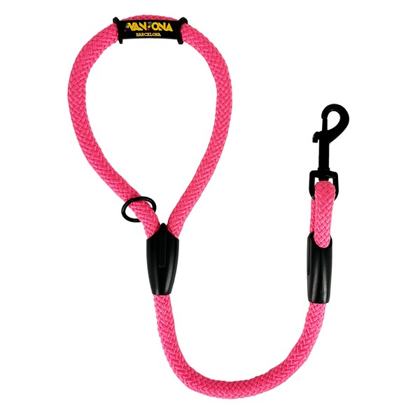Short Dog Lead with Loop Short Round Nylon for Small