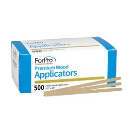 ForPro Professional Collection Premium Wood Applicators, Non-Sterile, Hair Removal Waxing, Petite, 4.5” L x .375” W, 500-Count