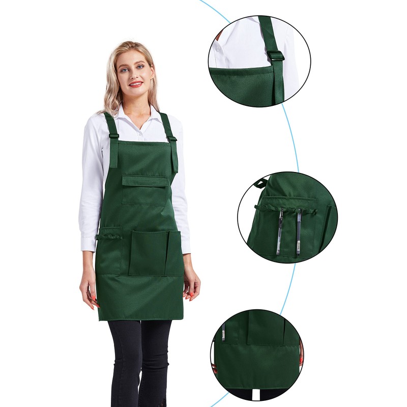 Nanxson Adjustable Women Bib Apron Multi Function Professional Salon Stylist