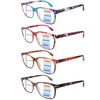 CLASAGA Progressive Multifocus Reading Glasses for Women,Blue Light Blocking Spring