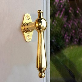 Antikas - Window Handles Antique - Rotating Handles Window Long Handle Olive Tilt Fitting Retro