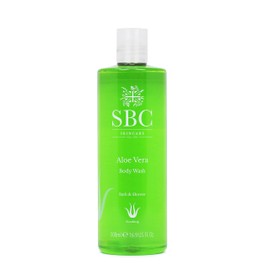 SBC Skincare SBC Skincare Aloe Vera Body Wash 500ml, Soothing, Cooling After Sun Shower Gel, Family Friendly Hydrating Aloe Vera Shower Gel