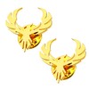 Stainless Steel Phoenix Wings Tattoo Men Buckle Brooch and Pin,