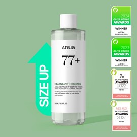 [Large Capacity] Anua Eoseongcho 77 Soothing Toner 500ml / 아누아 어성초 77 수딩 토너 500ml