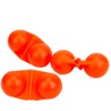 ANCLLO 10Pcs Fishing Double Rattle, Portable ABS Double Rattle Sea