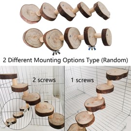 Fayemint Hamster Toy Wooden Hamster Stairs Bridge 5-Layer Hamster Stairs Pet Ladder for Hamsters, Mice, Rats and Parrots