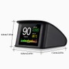 SUIOPPYUW Easy-to-Read Car Head Up Display Alarm Settings Included ABS