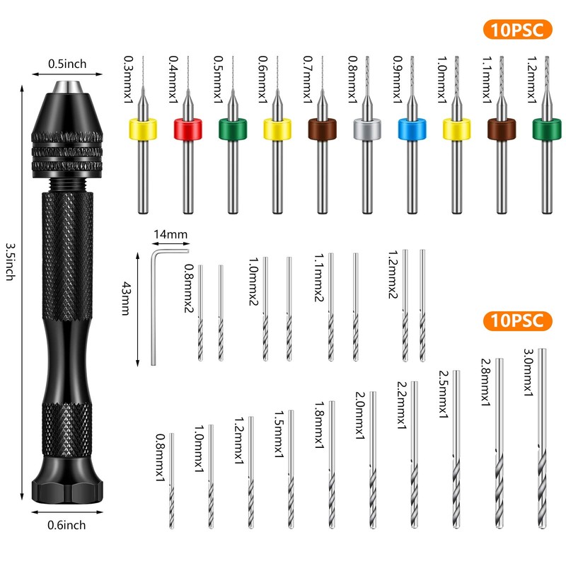 Electric Hand Drill Set for Resin Casting Mold, Electric Drill