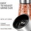 Gulex® Pepper Grinder Pepper Mill, Salt Grinder Refillable,(Single Package) Adjustable,