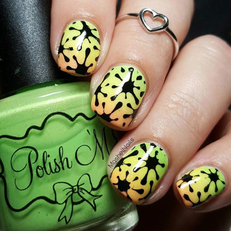 Whats Up Nails - Splatters Vinyl Stencils for Nail Art