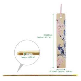 Morikuru SG Wonder Zone TK01-10 Bamboo Bookmark, Printed Processing, Length 5.9 inches (15 cm), Wood