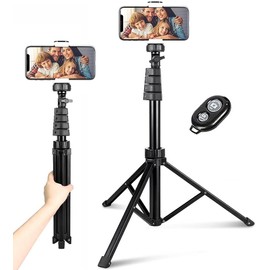 Tripod Selfie Stick Wireless Monopod Remote Shutter Compatible with Sharp Rouvo V/NUU X6 Plus, Built-in Self-Portrait Extendable Stand