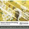 Leeva Yellow Bird Flower Print Curtains, Farmhouse Style View Block