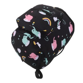Vaguelly Travel Elephant Nappy Bag Large Capacity Stroller Storage Organizer for Bottles and Essentials Compatible with Various Stroller Models Black