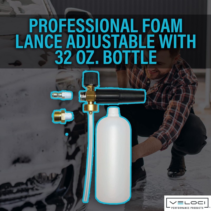 MTM Hydro Foam Cannon Pressure Washer Attachment for Cleaning Vehicles,