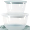 com-four® 5-Piece Mixing Bowl Set with Lids - Salad Bowls