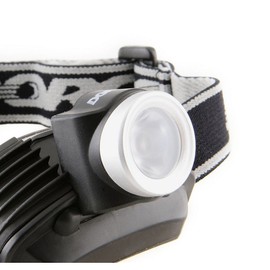 Dorcy 120-Lumen Weather Resistant Broad Beam LED Headlight Flashlight with (3) Brightness Modes, Black and Silver (41-2096)