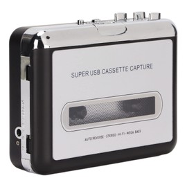 2 in 1 Cassette to MP3 Converter Player Recorder, Portable Walkman Cassette Audio Music Player, USB Cassette Player from Cassette to MP3 with Headphones for Laptop PC