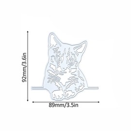 Lazy Llying Cat Metal Cutting Dies Lazy Lying Cat Party Festival Invitation Cards Cutting Dies for DIY Scrapbooking Photo Album Decorative Embossing Paper