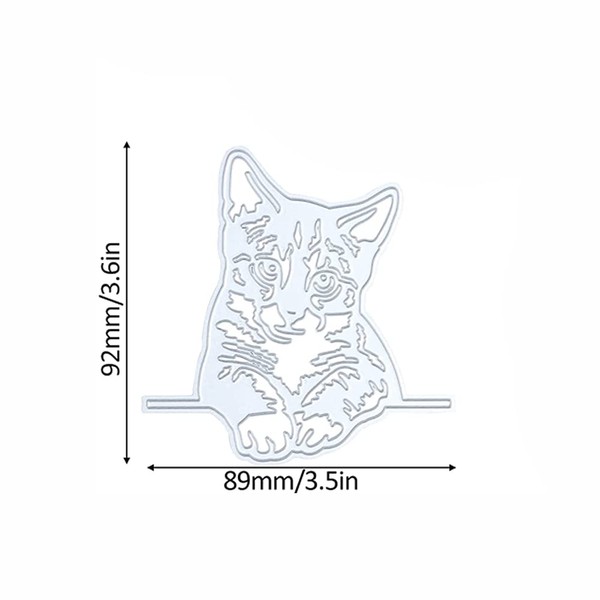 Lazy Llying Cat Metal Cutting Dies Lazy Lying Cat Party