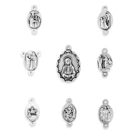 Vatican Imports Seven Sorrows Rosary Medals - Complete Set of 8 pcs!