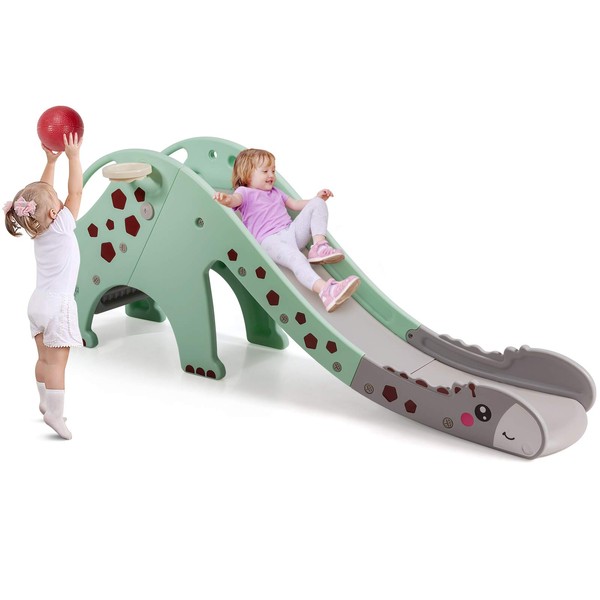 BABY JOY Toddler Slide, Kids Large Slide Play Climber Set