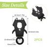 UFURMATE Frog Clip, 2PCS Space Aluminum Locking Dog Leash Buckle