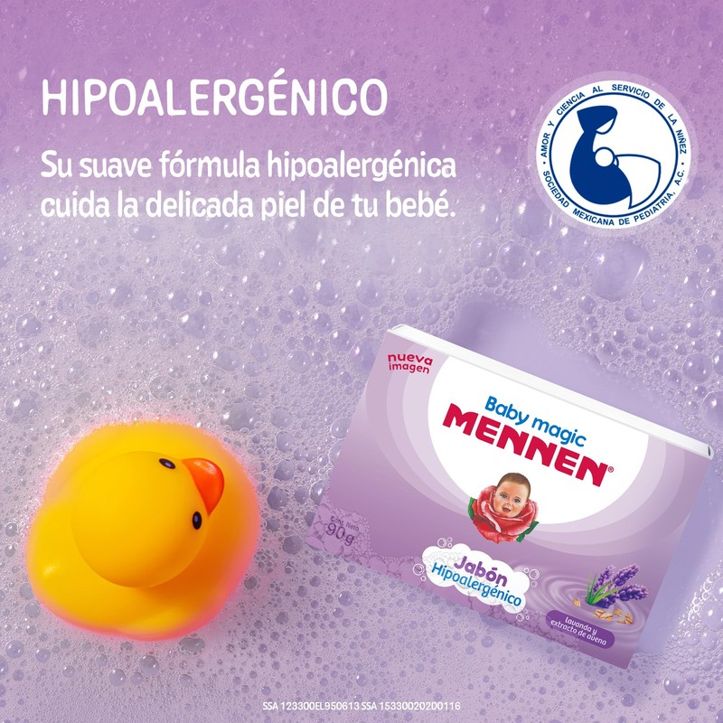 Mennen Jabón para Bebé Baby Magic Lavanda y Extracto de