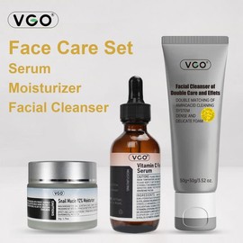 AOLG VGO-Vitamin C Serum, Moisturizer, and Facial Cleanser Set Cleansing Moisturizing Suitable for sensitive skin-Live - Specification: VC Serum 30ml
