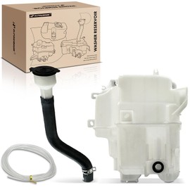 A-Premium Windshield Washer Reservoir Tank Assembly Compatible with Select Lexus Models - RX450H 2010 2011 2012 - with Pump & Fluid Level Sensor & Cap (For Model with Headlight Washer)