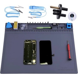 IUZIT Anti Static Mat for PC Building Computer Electronics Repair Heat Resistant 93...