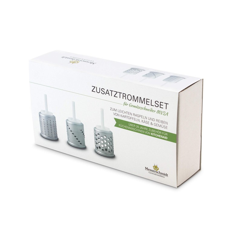 MESSERSCHMIDT Add Drum Kit EMVSC Vegetable Cutter 62010, Stainless Steel,