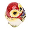 Metal Trinket Box Owl Shape Shiny Exquisite Zinc Alloy Jewelry
