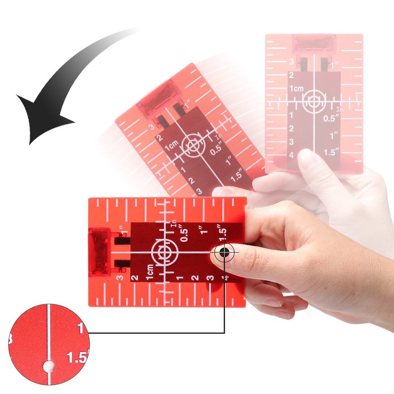 Huepar Red Laser for Brightness, Simple Light Receiver Plate, Target