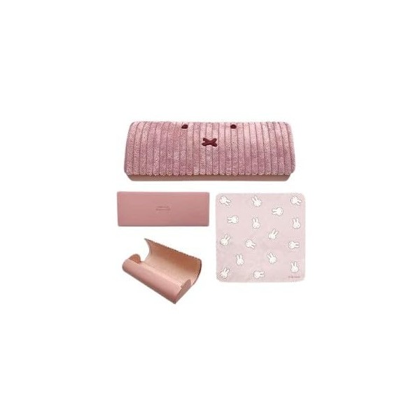 Miffy Eyeglass Case, Pink, Corduroy Series