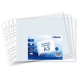 WAYTEX 10 x A3 Thick 7.5/100 Top Opening Folder