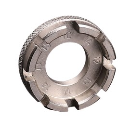 melebellot Bicycle Spoke Wrench 6 Sizes 10-15 Gauge Tightening Tool for Spoke Size Bicycle Repair, Bicycle Spokes Centring Repair (Silver)