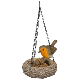 Vivid Arts Garden Friends, Home/Garden Decor. (Hanging Robin's Nest/Chicks) - HGR-019