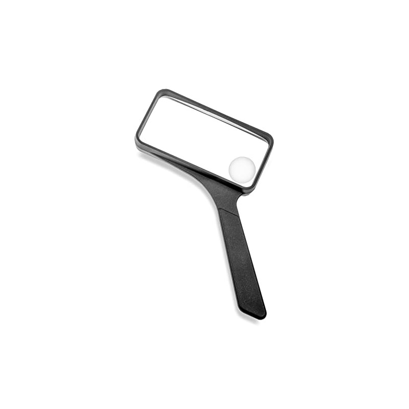 Carson 2X Rectangular Hand Held Magnifier with 4.5X Spot Lens