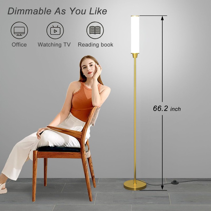 Nukanu Floor Lamp with Remote Control,Bright Floor Lamps for Living